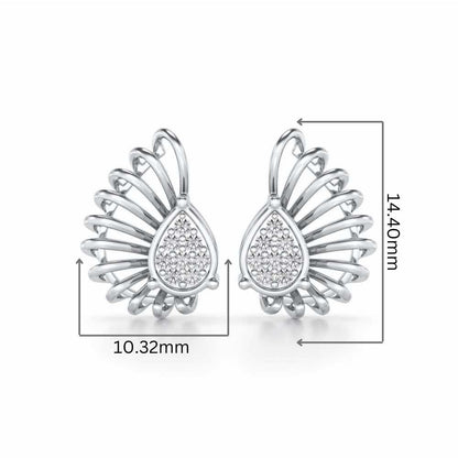 Seduisante Silver Studs - White Gold - Image 2