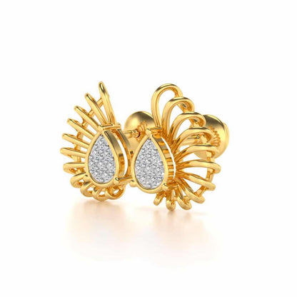 Seduisante Silver Studs - Yellow Gold - Image 3