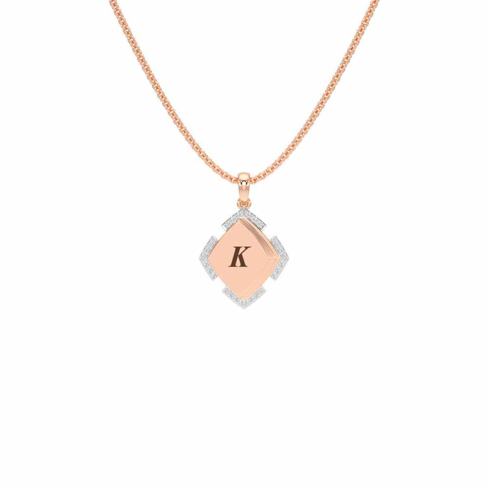 See You Here Silver Pendant_ - Rose Gold - Image 1