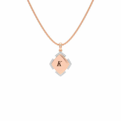 See You Here Silver Pendant_ - Rose Gold - Image 1
