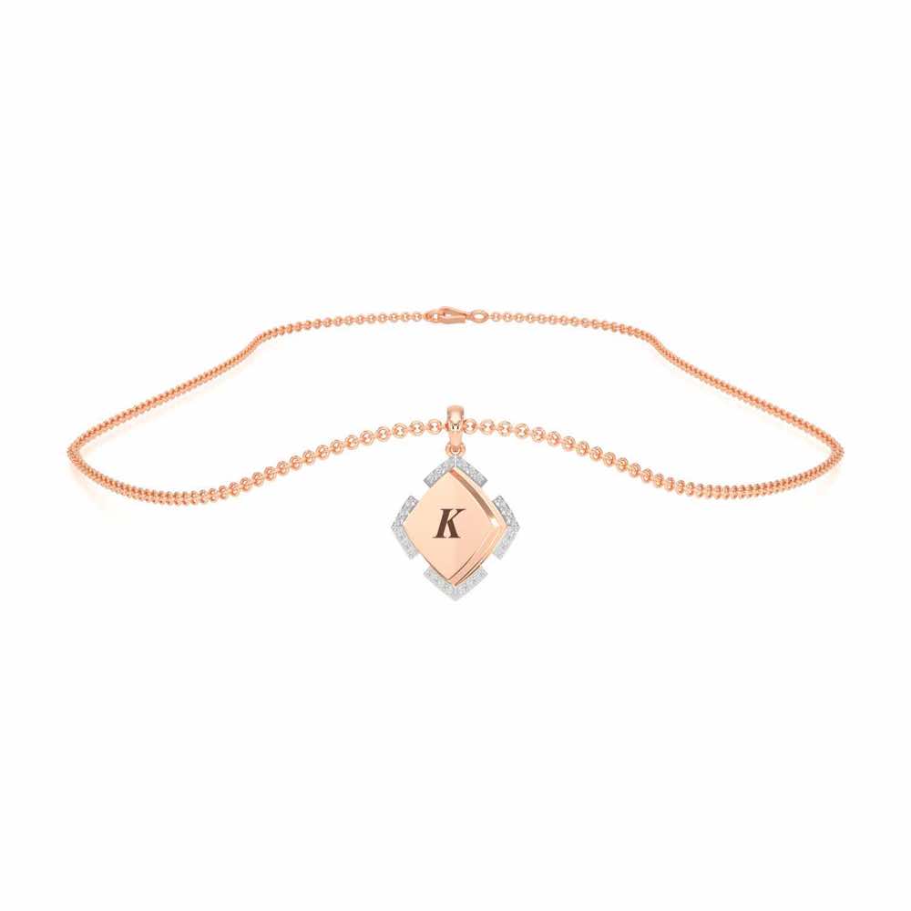 See You Here Silver Pendant_ - Rose Gold - Image 3