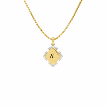 See You Here Silver Pendant_ - Yellow Gold - Image 1
