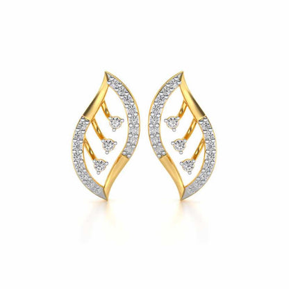 Seed Shine Silver Earrings - Yellow Gold - Image 1