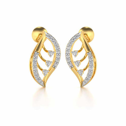 Seed Shine Silver Earrings - Yellow Gold - Image 2