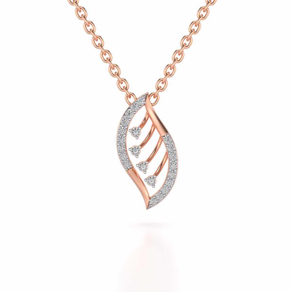 Seed Shine Silver Pendant - Rose Gold - Image 1