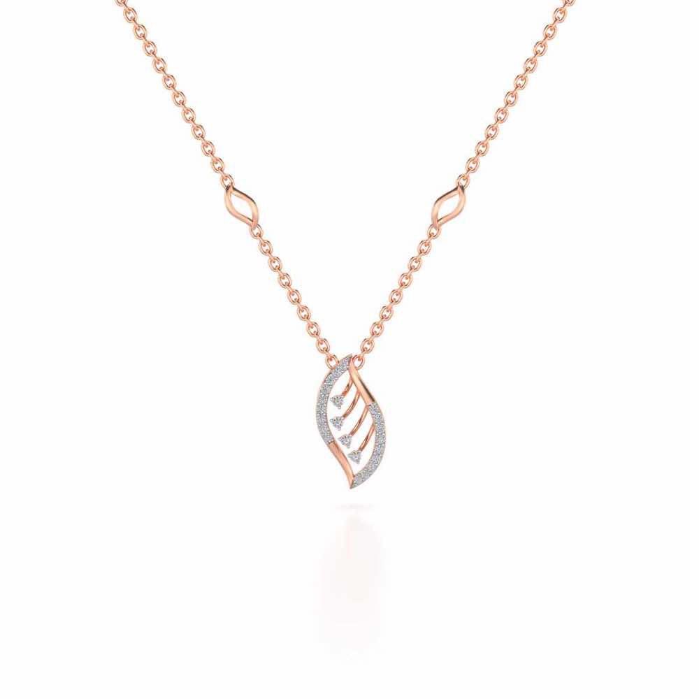 Seed Shine Silver Pendant - Rose Gold - Image 2