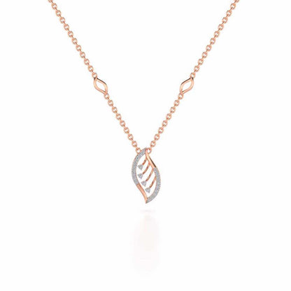 Seed Shine Silver Pendant - Rose Gold - Image 2