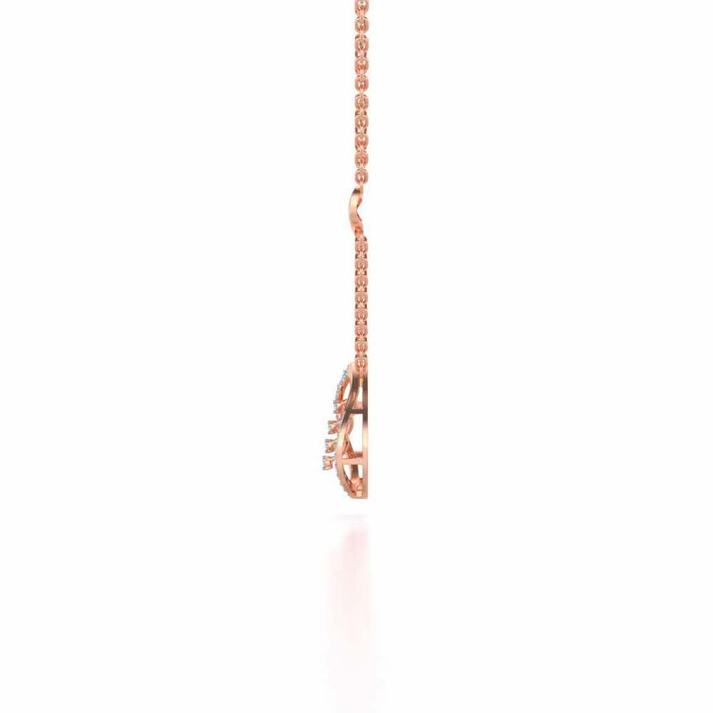 Seed Shine Silver Pendant - Rose Gold - Image 4