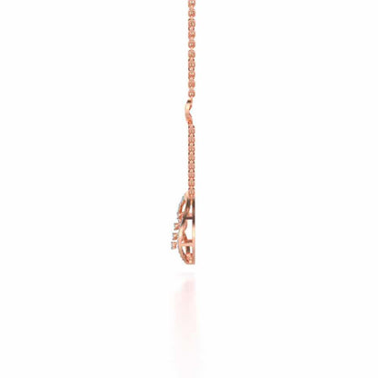 Seed Shine Silver Pendant - Rose Gold - Image 4