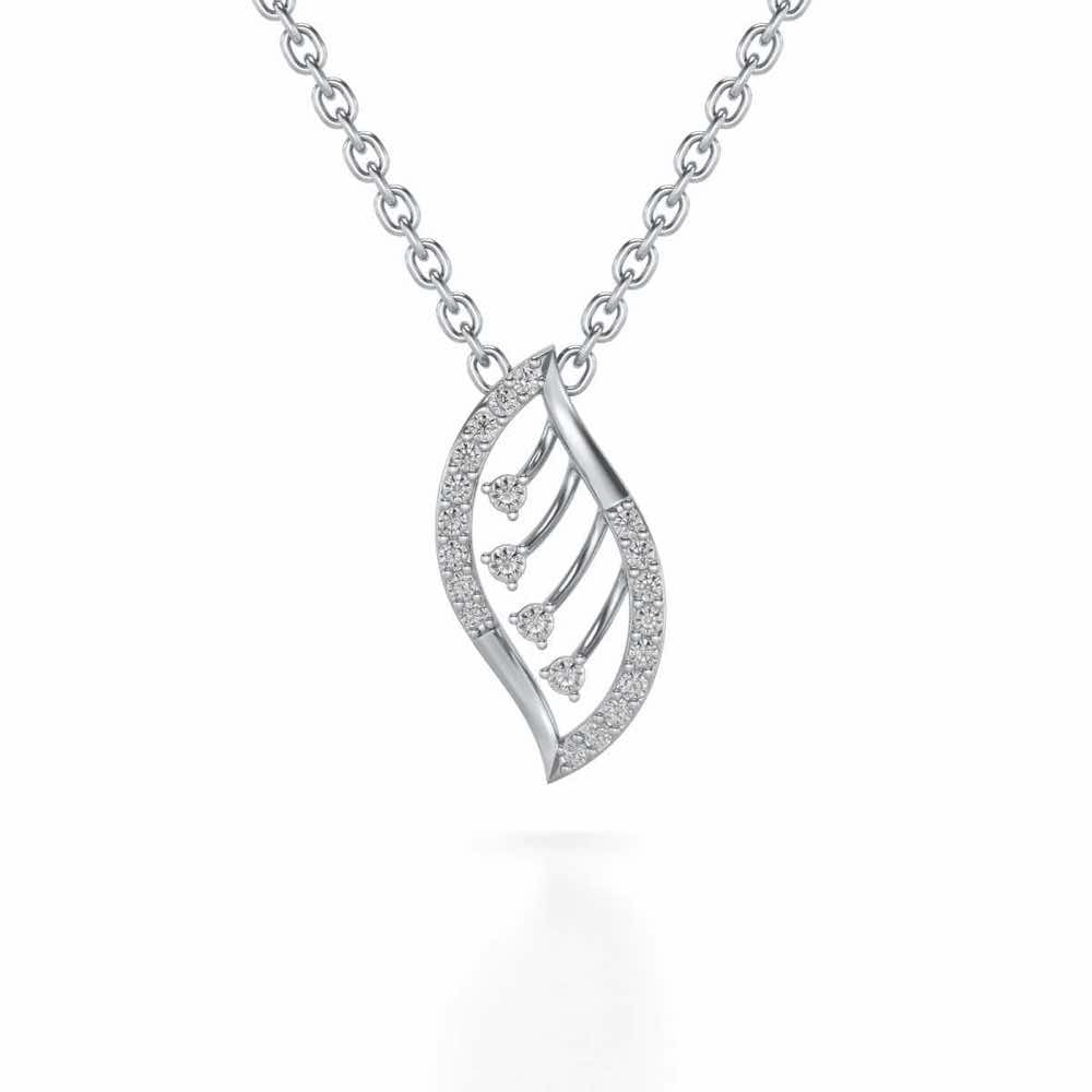 Seed Shine Silver Pendant - White Gold - Image 1