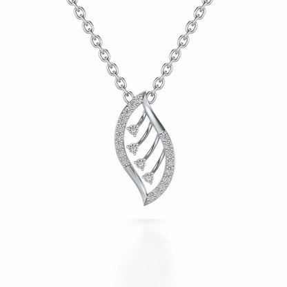 Seed Shine Silver Pendant - White Gold - Image 1