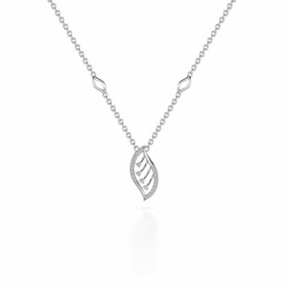 Seed Shine Silver Pendant - White Gold - Image 2