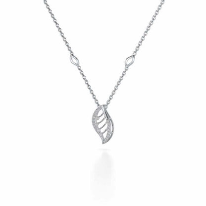 Seed Shine Silver Pendant - White Gold - Image 3