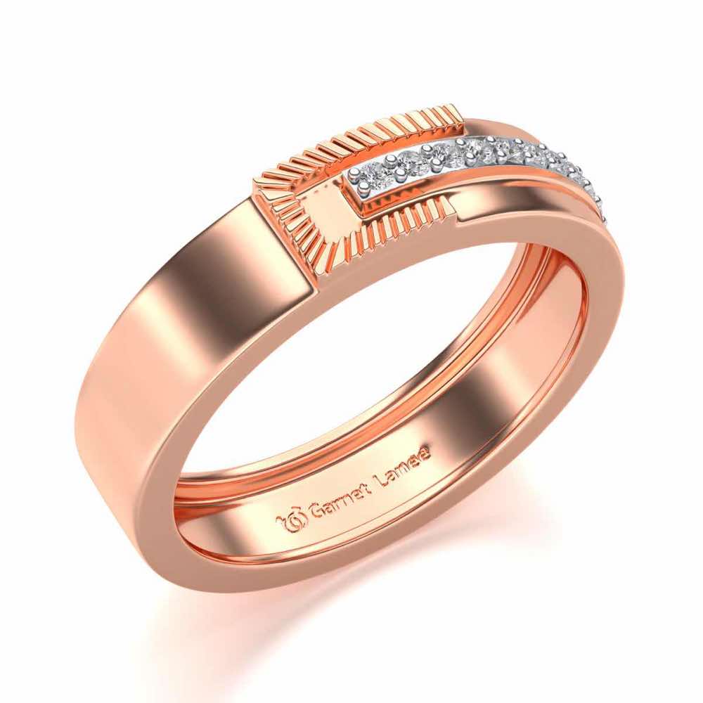 Semi-hinged Silver Band Ring
