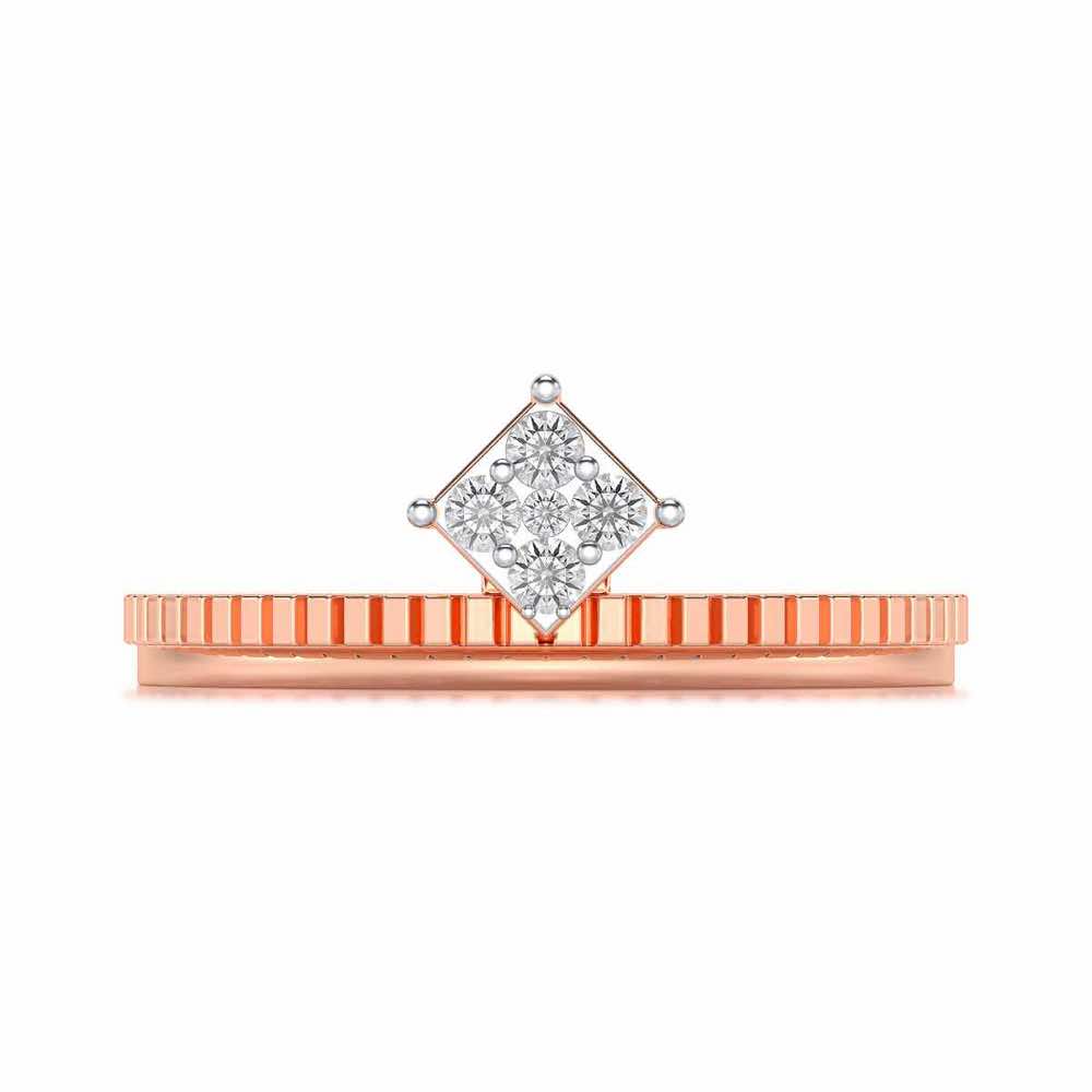 Sequa Silver Ring - Rose Gold - Image 5