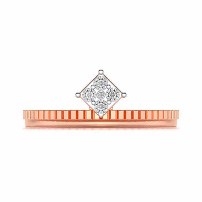 Sequa Silver Ring - Rose Gold - Image 5