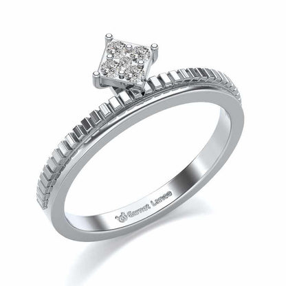 Sequa Silver Ring - White Gold - Image 1