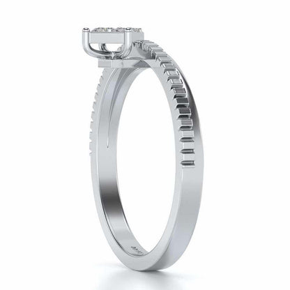 Sequa Silver Ring - White Gold - Image 4
