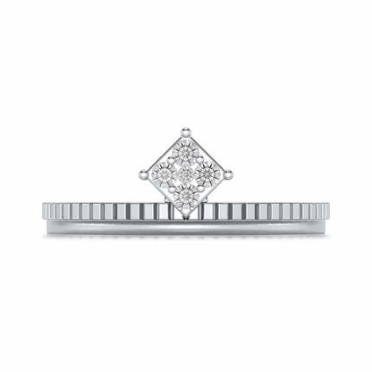 Sequa Silver Ring - White Gold - Image 5