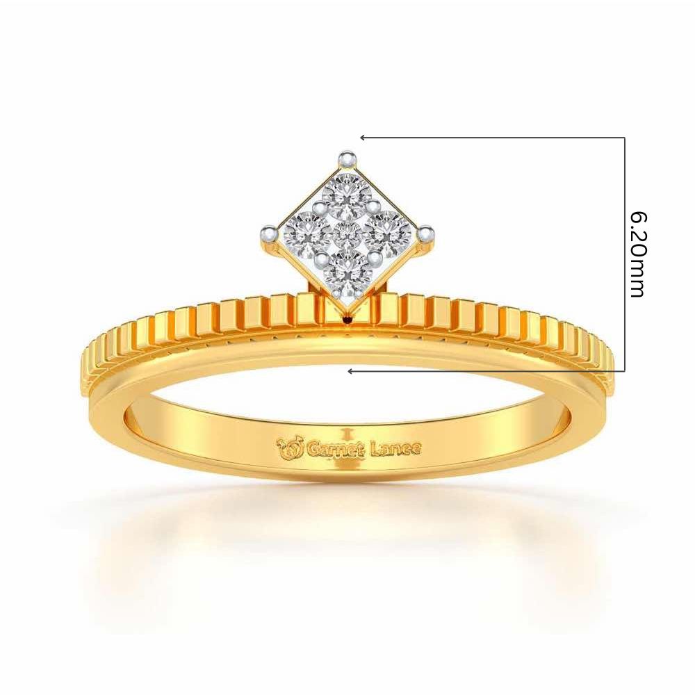 Sequa Silver Ring - Yellow Gold - Image 2