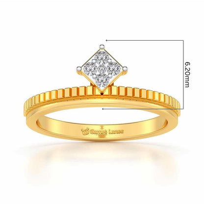Sequa Silver Ring - Yellow Gold - Image 2