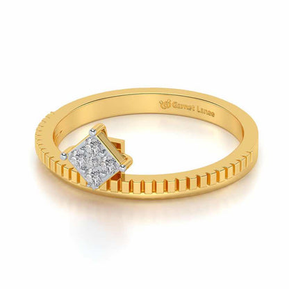 Sequa Silver Ring - Yellow Gold - Image 3