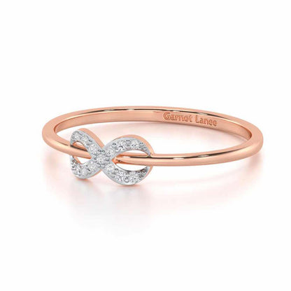 Seraphic Lumen Silver Ring - Rose Gold - Image 2