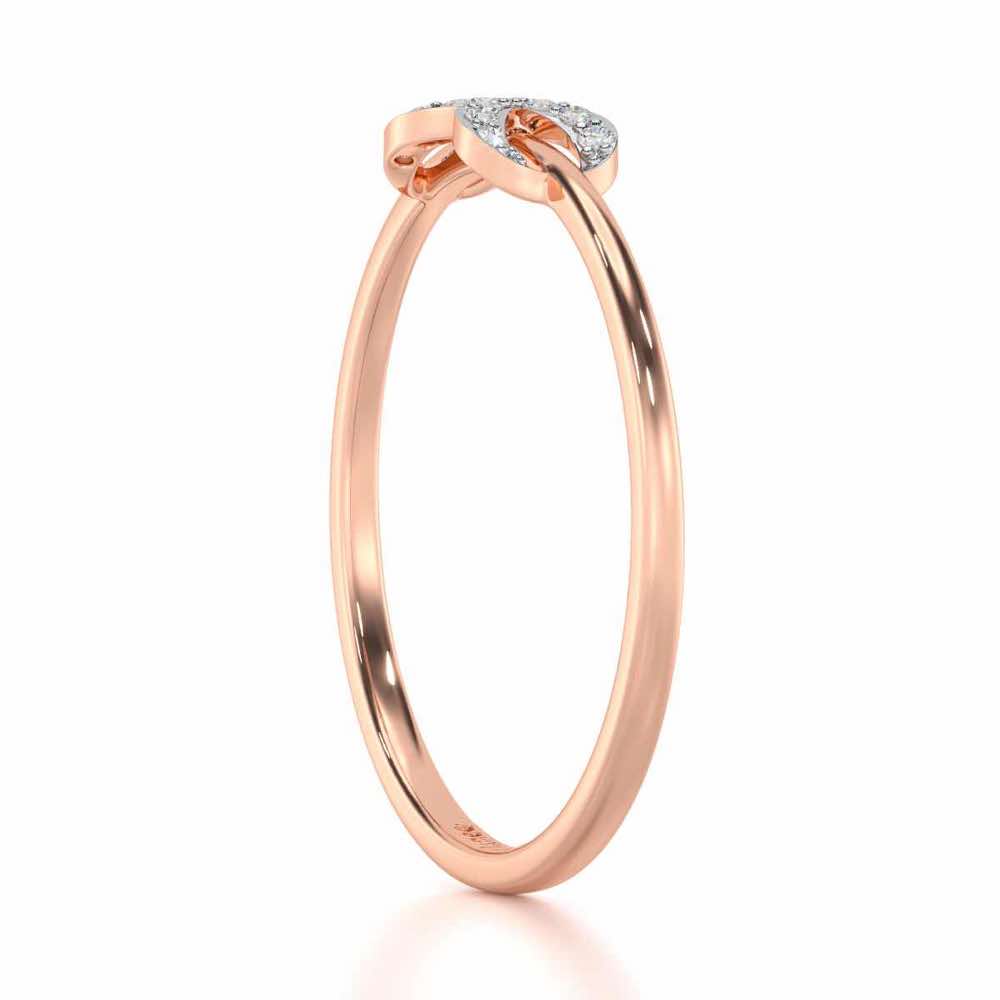 Seraphic Lumen Silver Ring - Rose Gold - Image 3