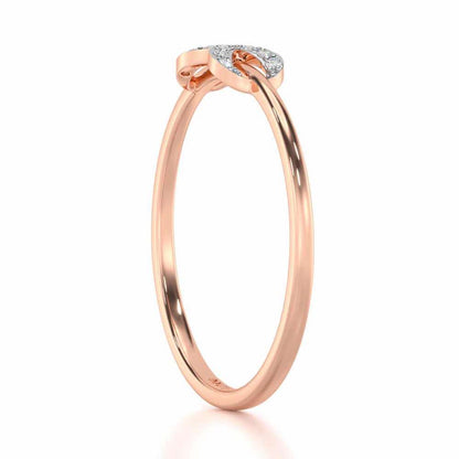 Seraphic Lumen Silver Ring - Rose Gold - Image 3