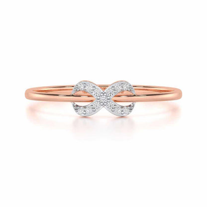 Seraphic Lumen Silver Ring - Rose Gold - Image 4