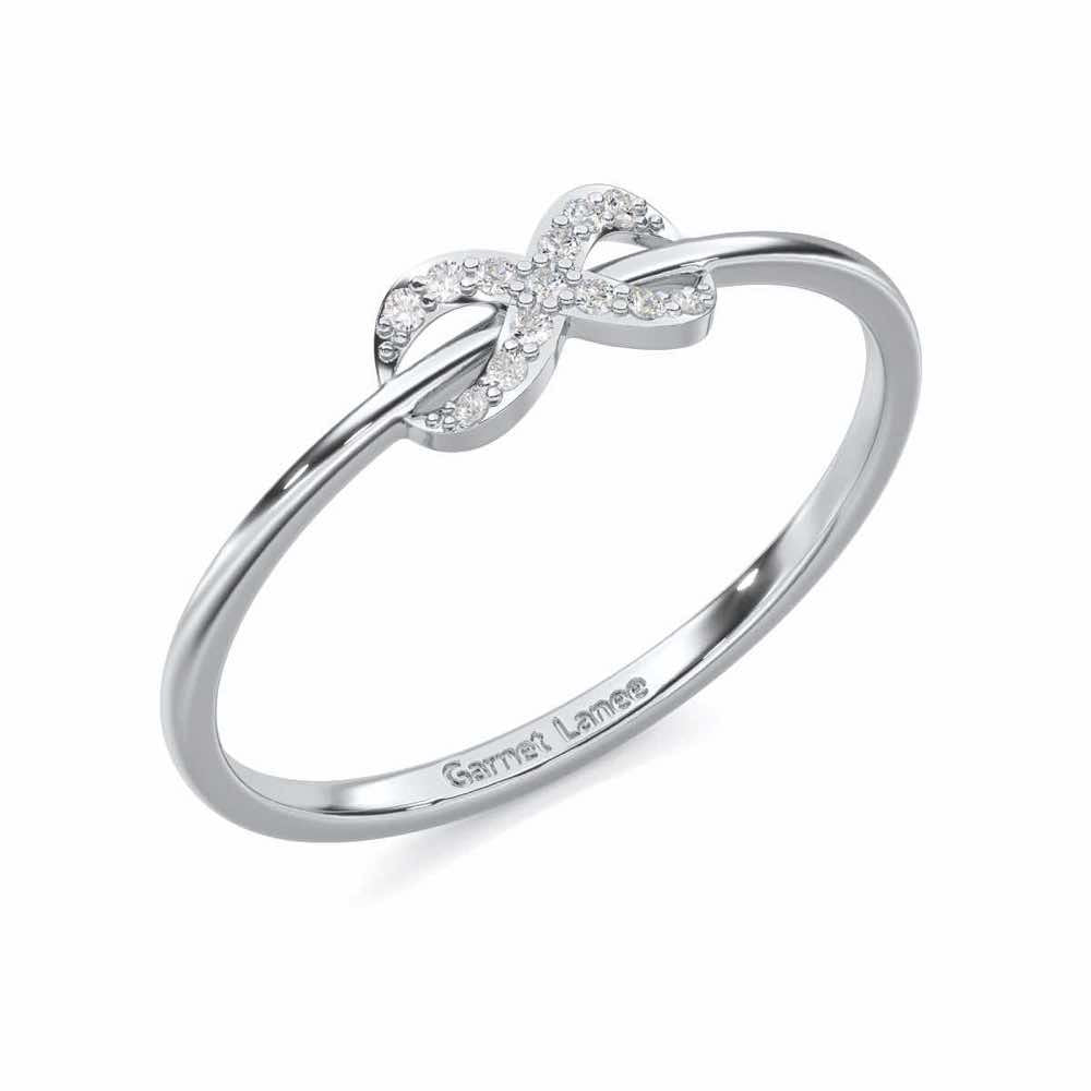 Seraphic Lumen Silver Ring - White Gold - Image 1