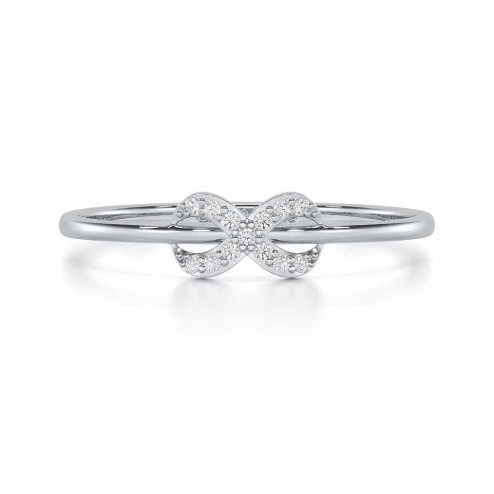 Seraphic Lumen Silver Ring - White Gold - Image 4