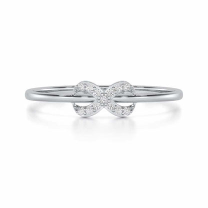 Seraphic Lumen Silver Ring - White Gold - Image 4