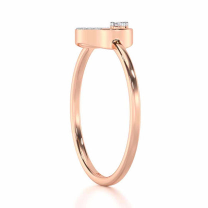 Seraphic Splendour Silver Ring - Rose Gold - Image 3