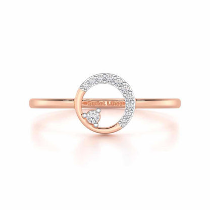 Seraphic Splendour Silver Ring - Rose Gold - Image 4