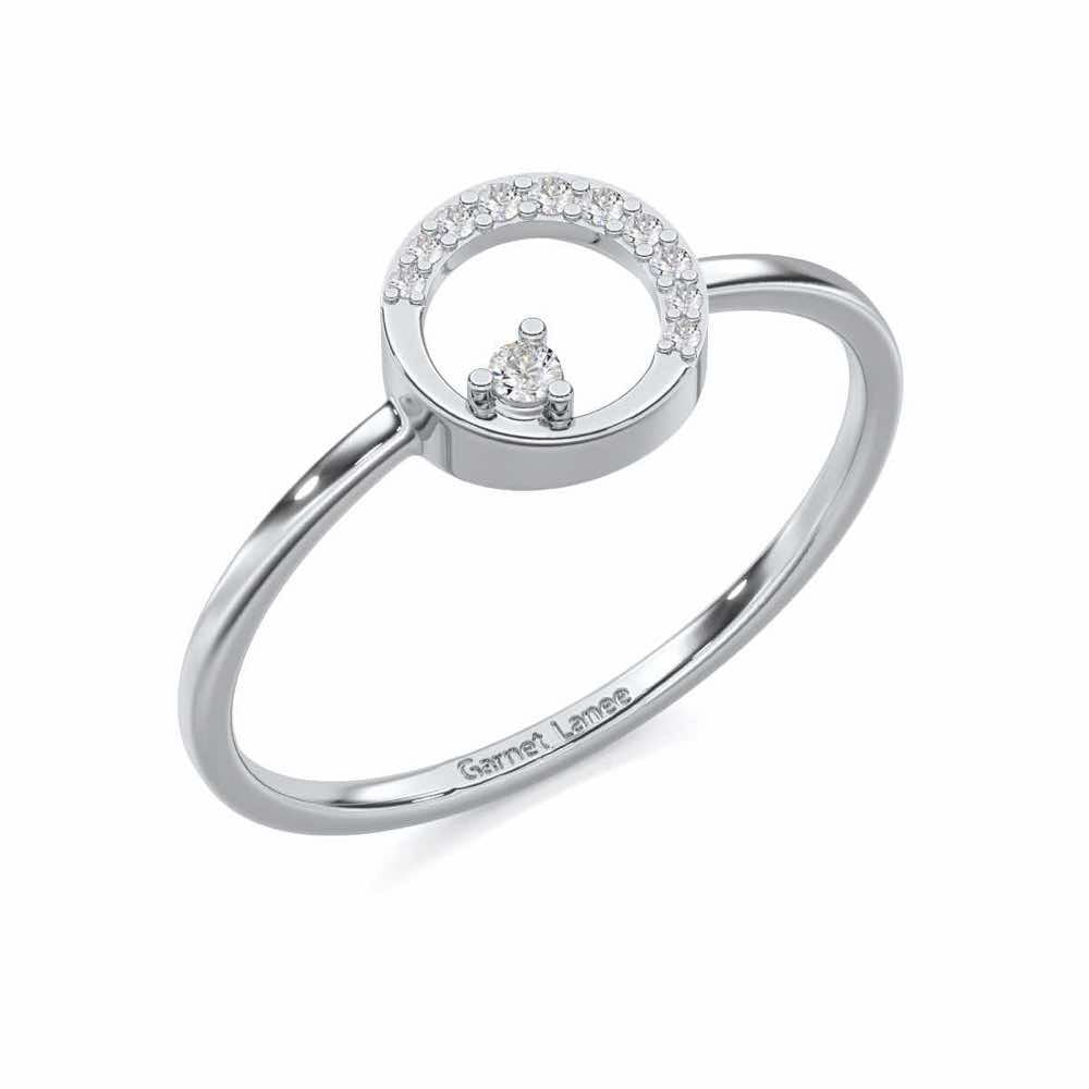 Seraphic Splendour Silver Ring - White Gold - Image 1