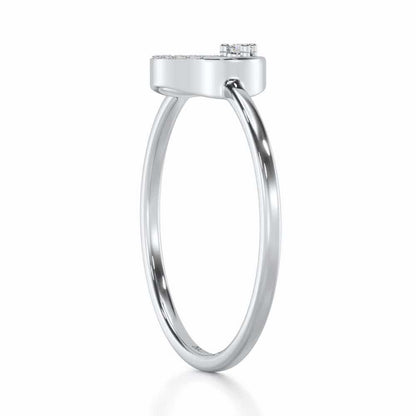 Seraphic Splendour Silver Ring - White Gold - Image 3