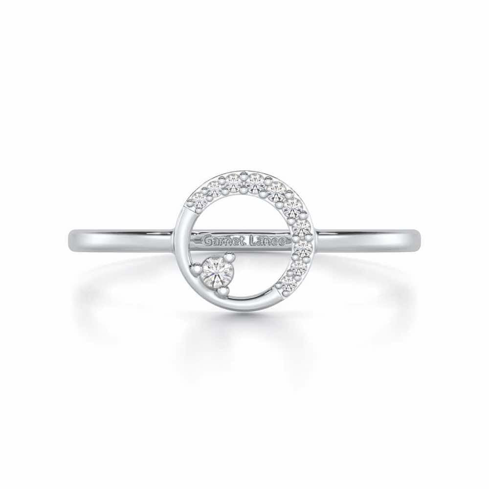 Seraphic Splendour Silver Ring - White Gold - Image 4