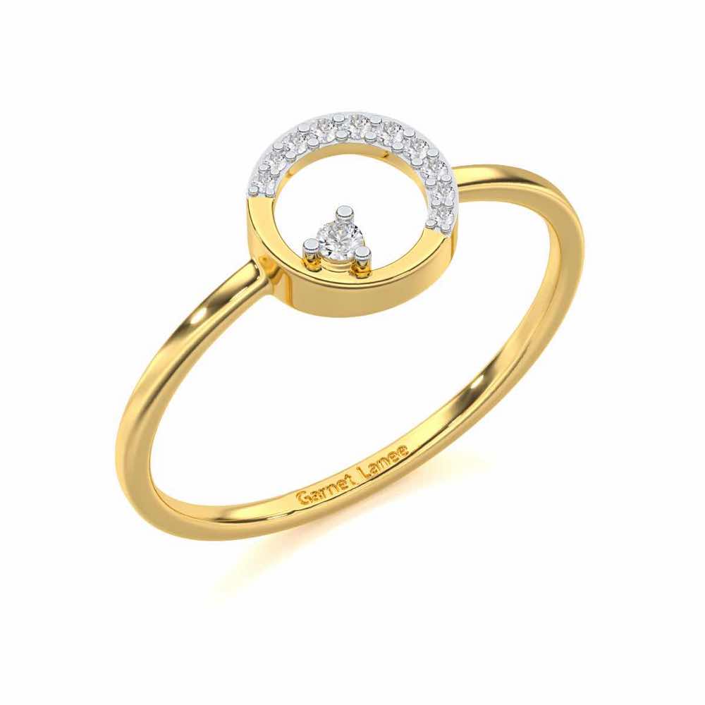 Seraphic Splendour Silver Ring - Yellow Gold - Image 1