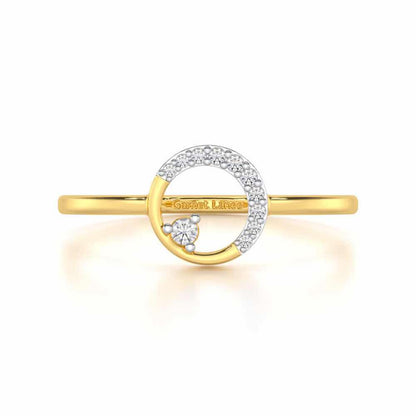 Seraphic Splendour Silver Ring - Yellow Gold - Image 4
