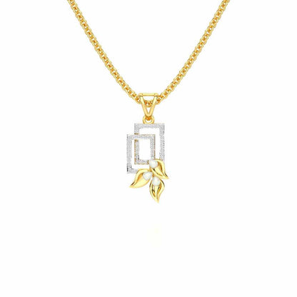 Serendipity Charm Silver Pendant - Yellow Gold - Image 1