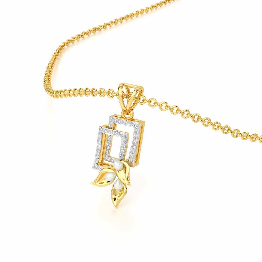 Serendipity Charm Silver Pendant - Yellow Gold - Image 2