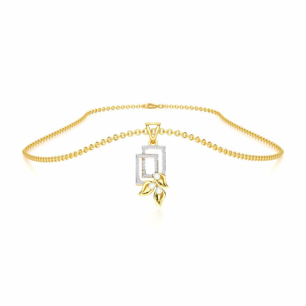 Serendipity Charm Silver Pendant - Yellow Gold - Image 3