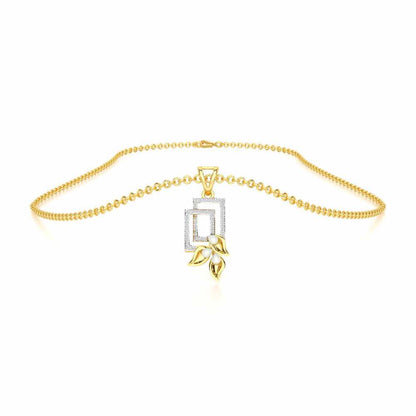 Serendipity Charm Silver Pendant - Yellow Gold - Image 3