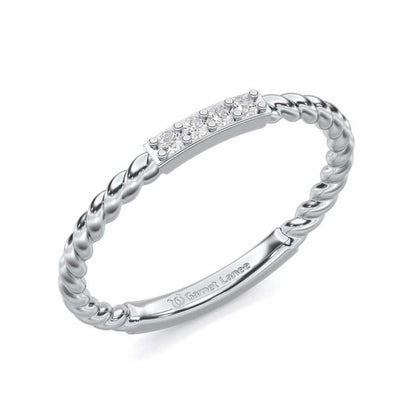 Serendipity Glow Silver Ring - White Gold - Image 1