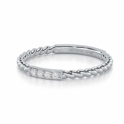 Serendipity Glow Silver Ring - White Gold - Image 2
