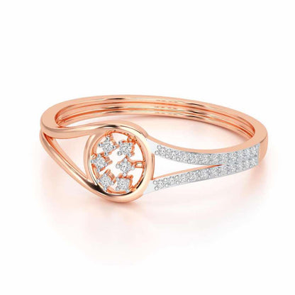 Serene Beauty Silver Ring - Rose Gold - Image 2
