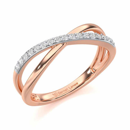Serene Glowy Silver Ring - Rose Gold - Image 1