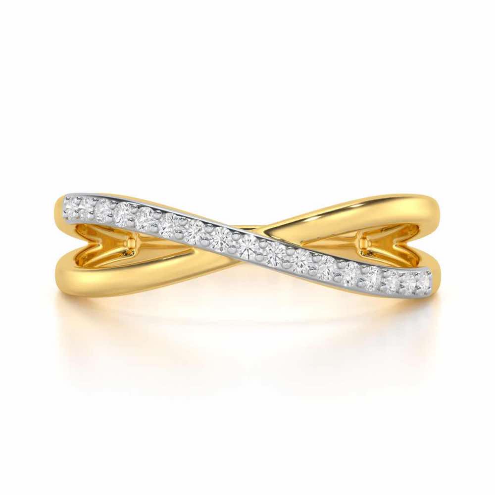 Serene Glowy Silver Ring - Yellow Gold - Image 4