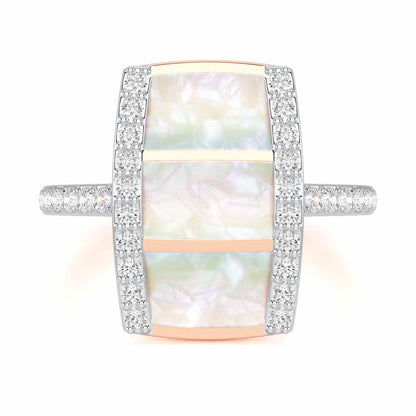 Serene Shine Silver Ring - Rose Gold - Image 4